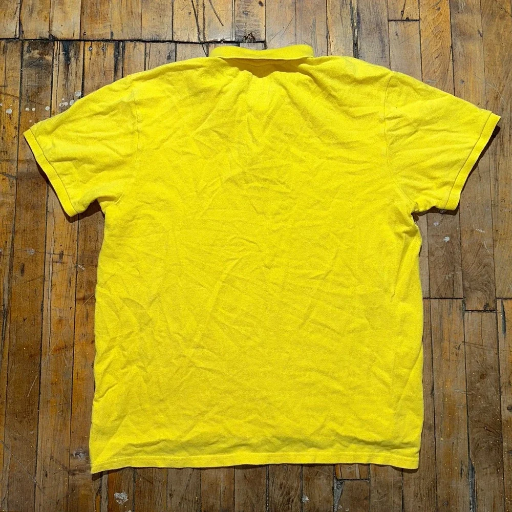 Old Navy Polo Shirt Boy XL Yellow Regular Fit Short Sleeve Logo Golf Performance